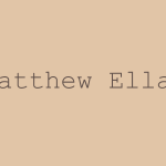 Limited Third: Professor Matthew Ellar