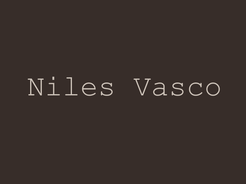 Second Person: Niles Vasco
