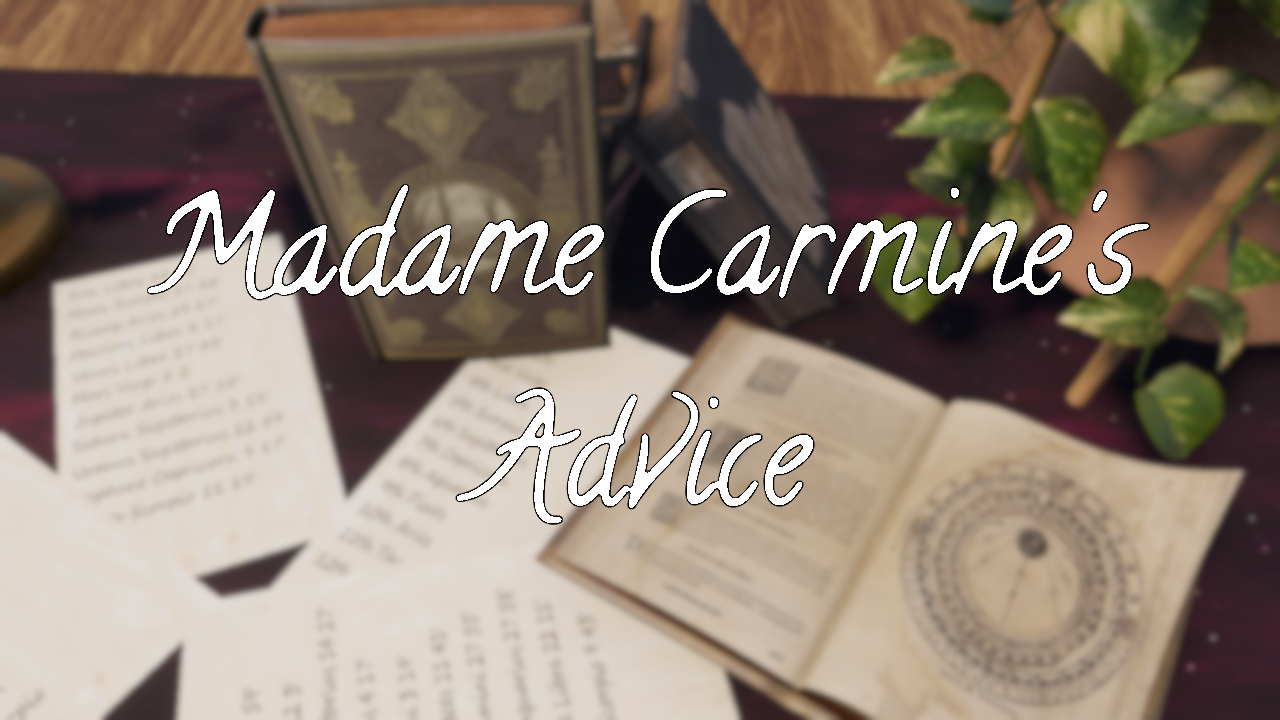 Friday Flash 16: Madame Carmine’s Advice